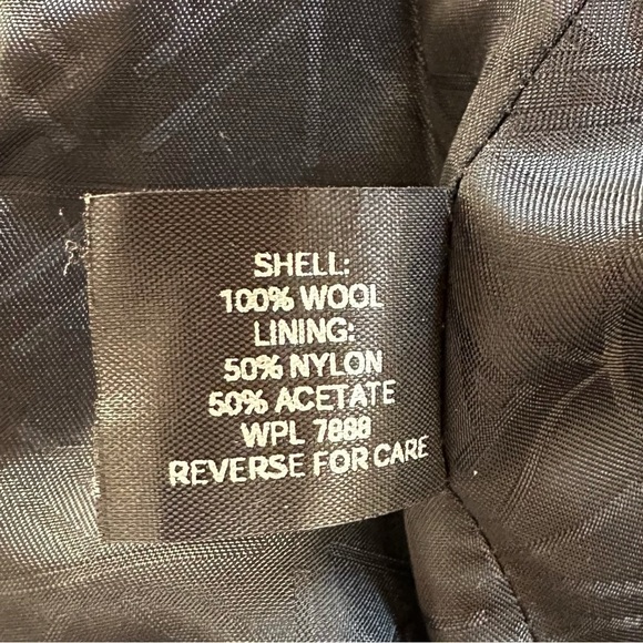 Anne Klein 100% Wool Black Single Breasted Women's Coat, Size 14 - Picture 11 of 13